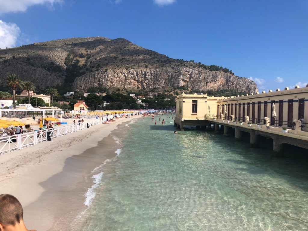 Mondello Beach, Sicily.